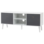 Modern Tv Cabinet Stand W/ Shelves & Drawers, Bedroom | One Size | Gray