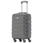55x35x20cm Lightweight 4 Wheel Cabin Carry On Suitcase Overhead Case Approved For 100+ Airlines With Integrated Tsa Lock | 55 x 35 x 20cm | Charcoal