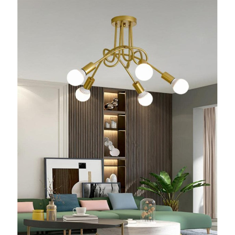 Bath Plus TB+ Modern Curved Pendant Ceiling Light