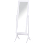 Freestanding Dressing Mirror 148x47cm Adjustable Angle | One Size | White