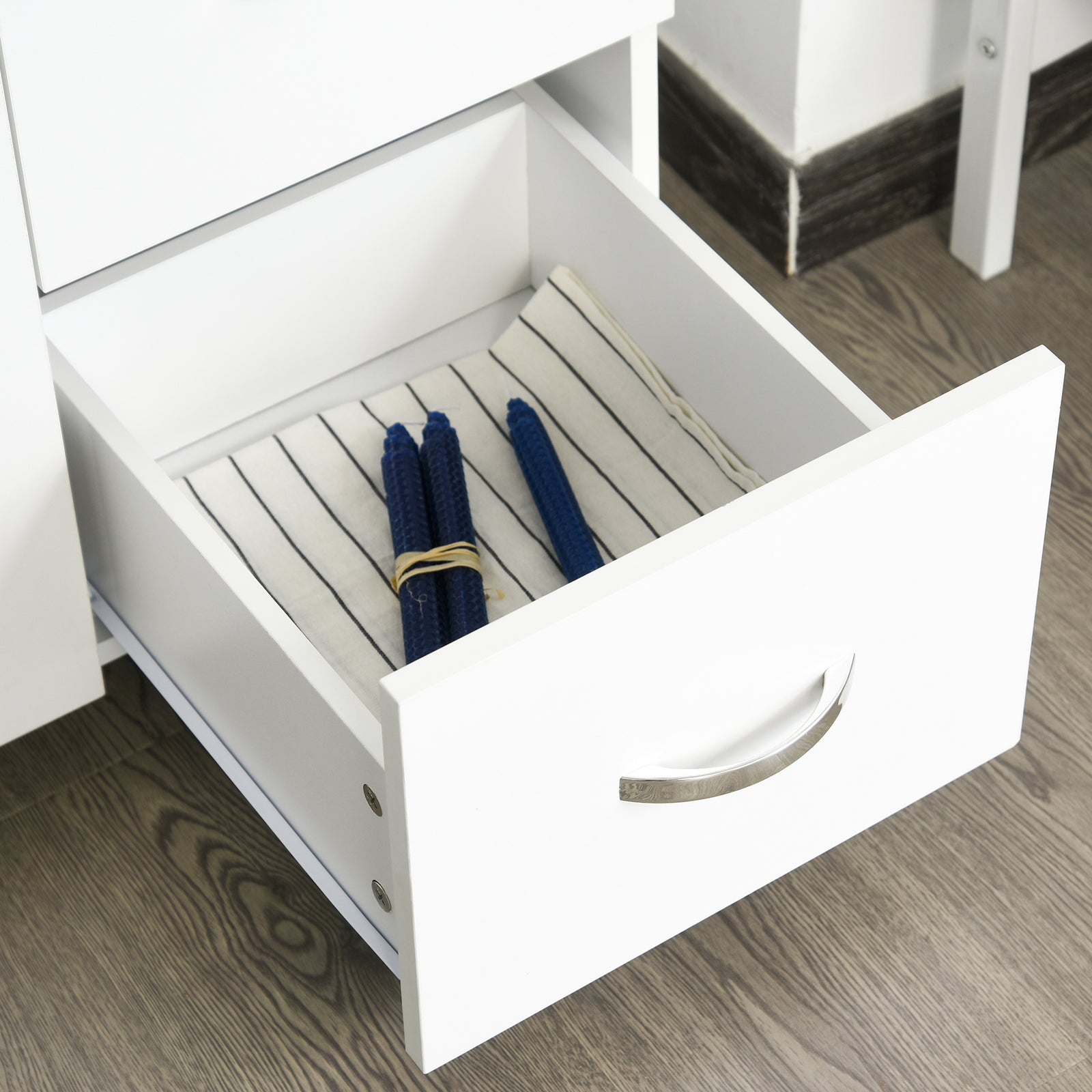 Freestanding Kitchen Storage Cabinet With Drawers