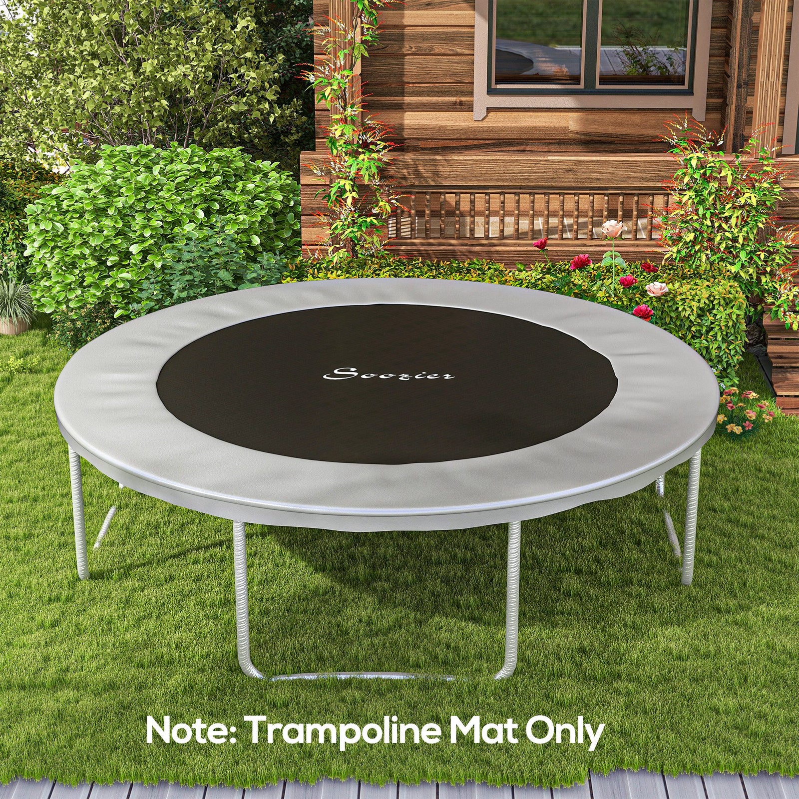 Trampoline Mat W/ 72 V-hooks, For 12ft Trampoline | Green