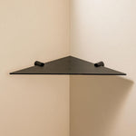 Corner Bathroom Shelf, Organizer, 32cm, Matt Black, Logic Collection