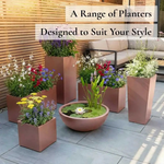 Zinc Galvanised Trough Planter | 100cm x 40cm x 40cm | Rose Gold