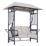 Outdoor Garden 2 Seater Canopy Swing Seat Porch Hammock