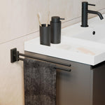 Soap Dispenser 200ml Screw-in Or Self-adhesive Matt Black Next Collection