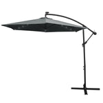 3m Led Cantilever Parasol | Grey