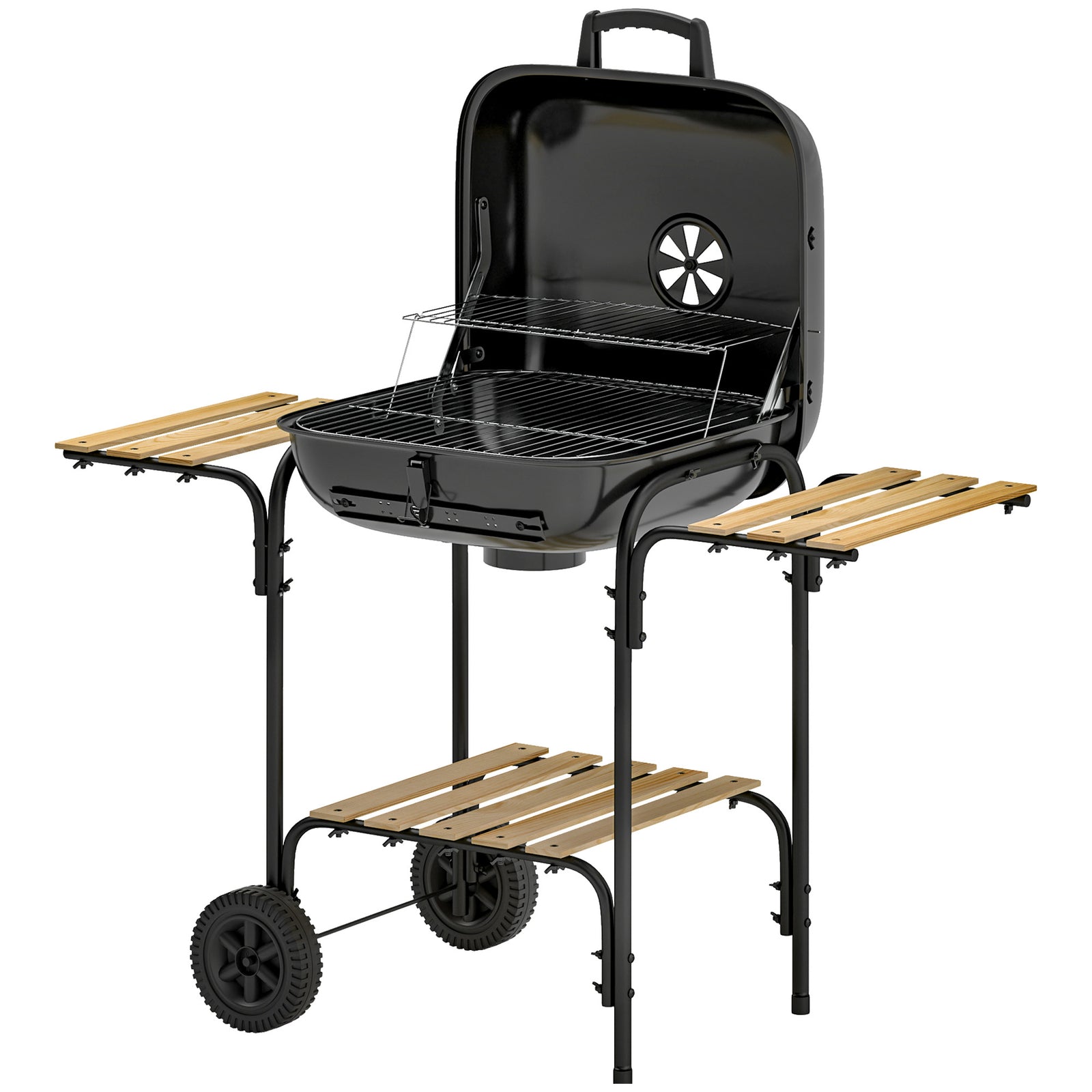 Charcoal Barbecue Grill Portable Bbq Grill | Black