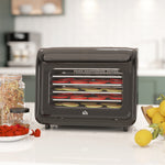 Food Dehydrator With 6 Stainless Steel Tray, For Fruit, Meat | One Size | Black