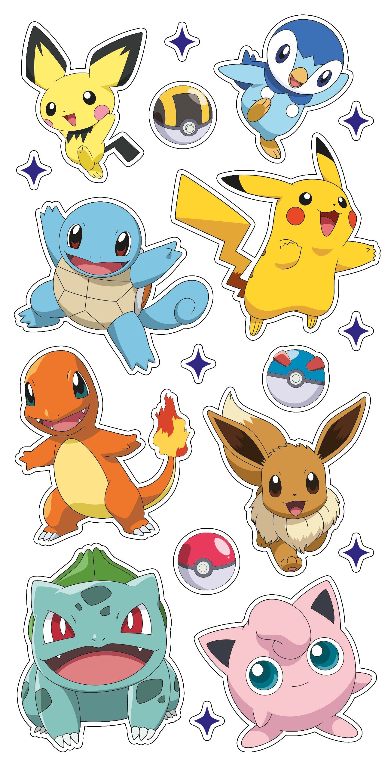 Pokemon Sticker Birthday Card Official Product