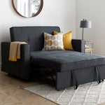Troy 2 Seater Adjustable Sofa Bed | 2 Person | Grey