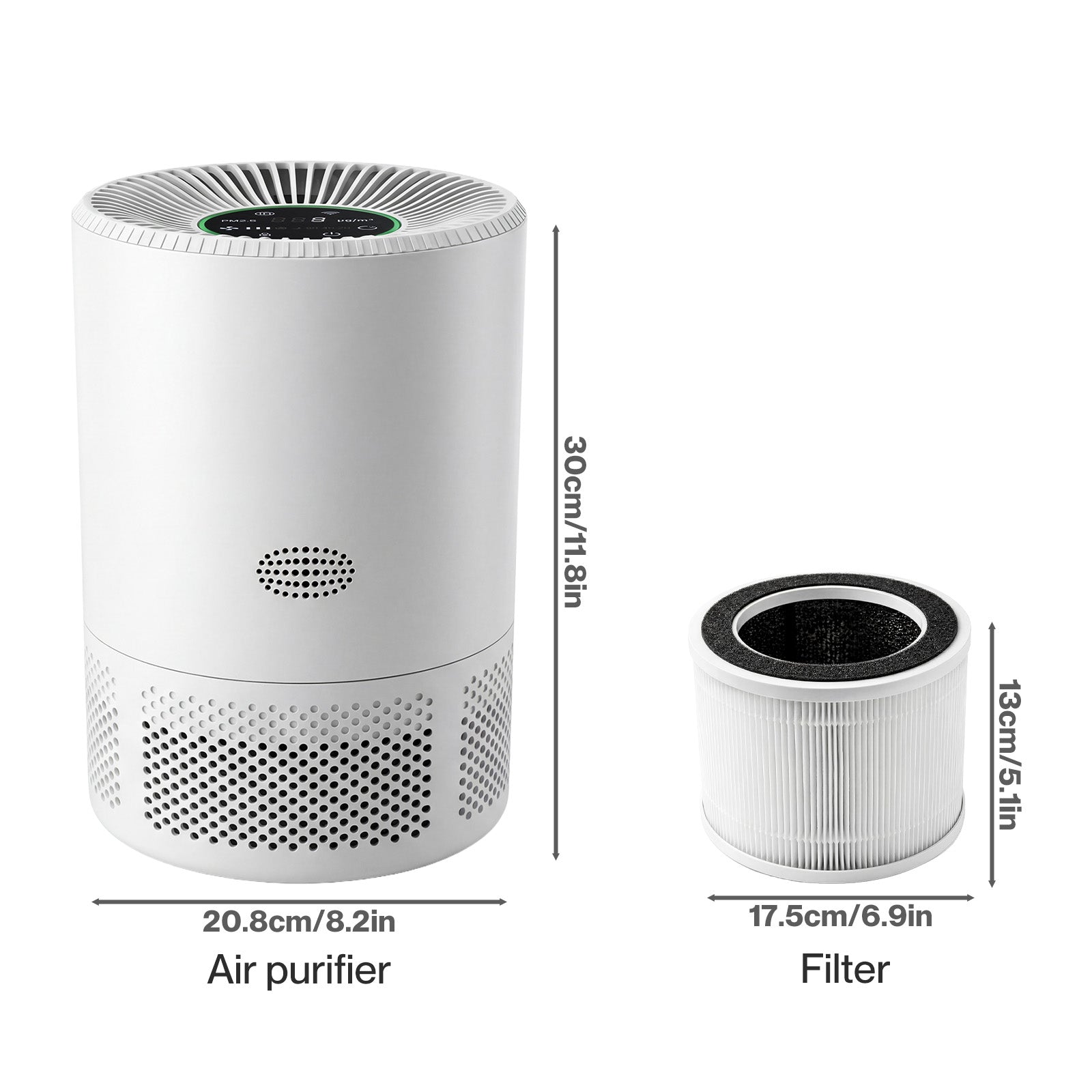 Spector Air Purifier And Filter H13 Hepa Smart Quiet App Control For Home
