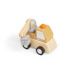 Wooden Wind-up Trucks (Crane, Digger)