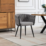 Aneta Fabric Accent Chairs - Set Of 2 | Grey
