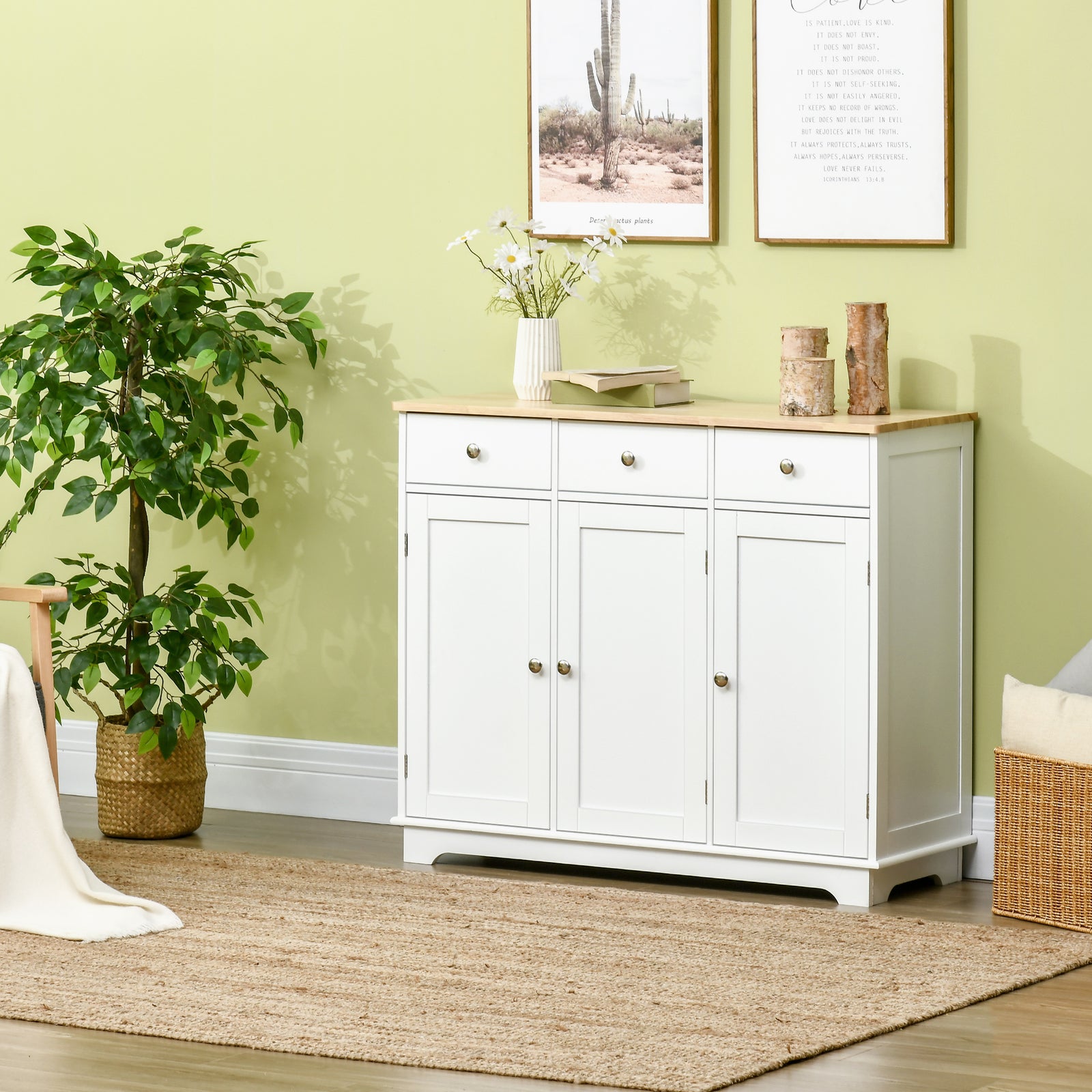 Modern Sideboard Buffet Cabinet With Storage Cabinets