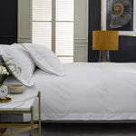 Hampstead Duvet Cover Set – 200 Thread Count 100% Cotton With Oxford Pillowcases & Inserted Ribbon | Single | Cream