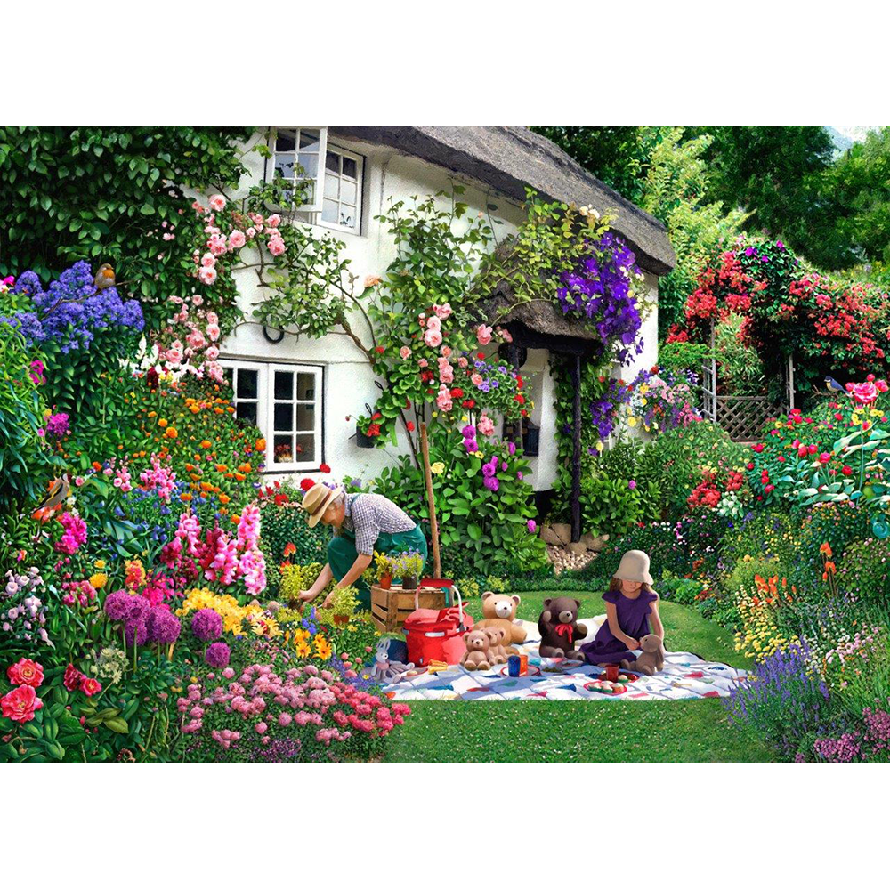 Teddy Bears Picnic - Big 500 Piece Jigsaw Puzzle For Adults, With Extra Large Pieces