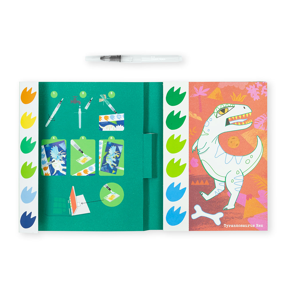 Paint-a-picture Set (Dinosaurs) - 16-page Dinosaur Painting Book