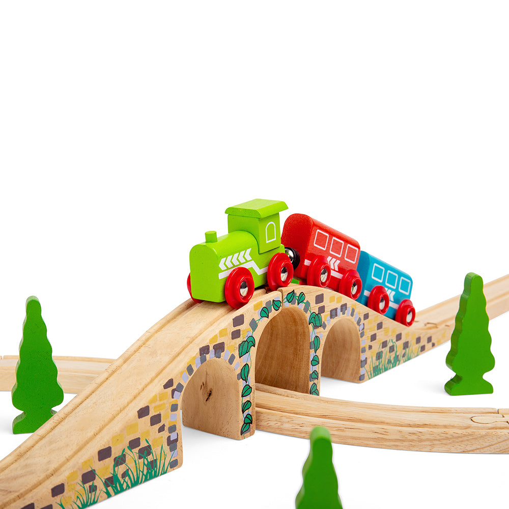 Three Arch Bridge for Wooden Train Sets