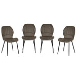 New York Dining Table With 4 Jaydn Leather Chairs | Grey