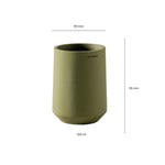 Toothbrush Holder, Big Capacity, Durable, Polyresin, Sage Green, Saona