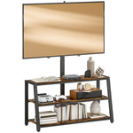 HOMCOM Tv Stand Cabinet With Swivel Bracket For 32 - 70 Inch Tvs