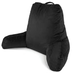 Large Reading Pillow, Shredded Memory Foam Cuddle Cuddle Cushion Backrest, Arm Support ,washable Velvet Cover | L | Black