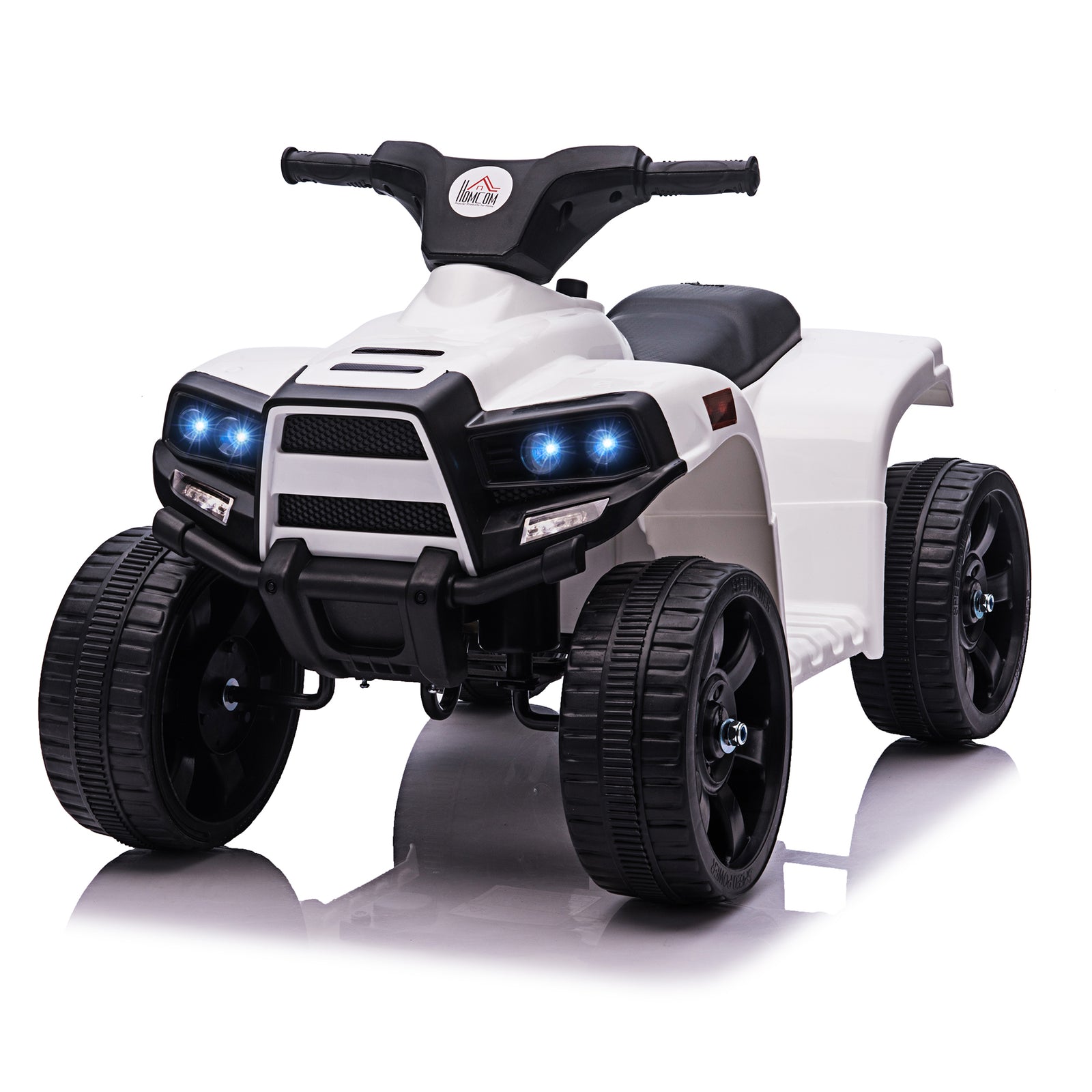 6 V Kids Ride On Cars Electric Atv For 18-36 Months Toddlers | White