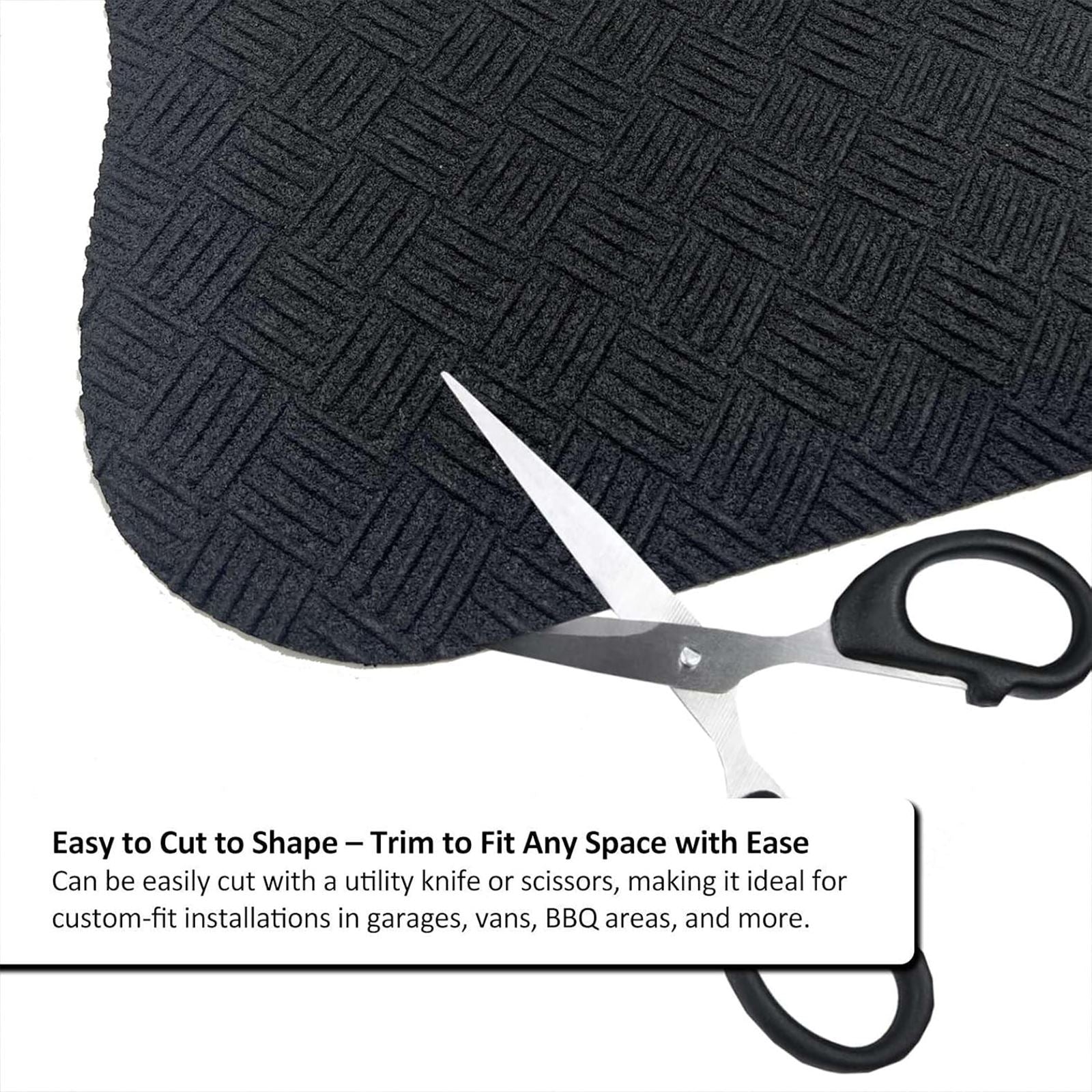 Deckplate Custom Cut Roll Non-Slip Heavy Duty Floor Mat | 400cm | Grey
