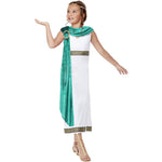 Girls Deluxe Roman Empire Toga Costume | Age 7-9