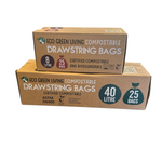 Drawstring Bags 8l (25) And 40l (25), 50 Bags