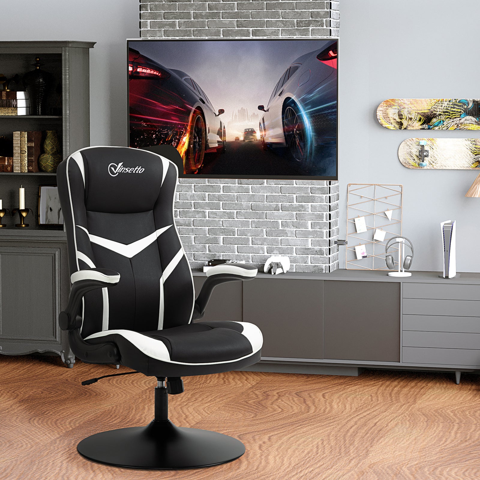Racing Video Game Chair Leather Computer | Black