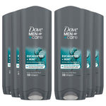 Men+care 3 In 1 Body, Face & Hair Wash Eucalyptus + Mint 250ml, 6 Pack | Set of 6