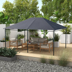 3 X 4m Gazebo Replacement Canopy Cover Gazebo Replacement | Dark Gray