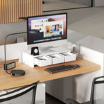 Monitor Stand Riser With 3 Drawers For Laptop, Computer