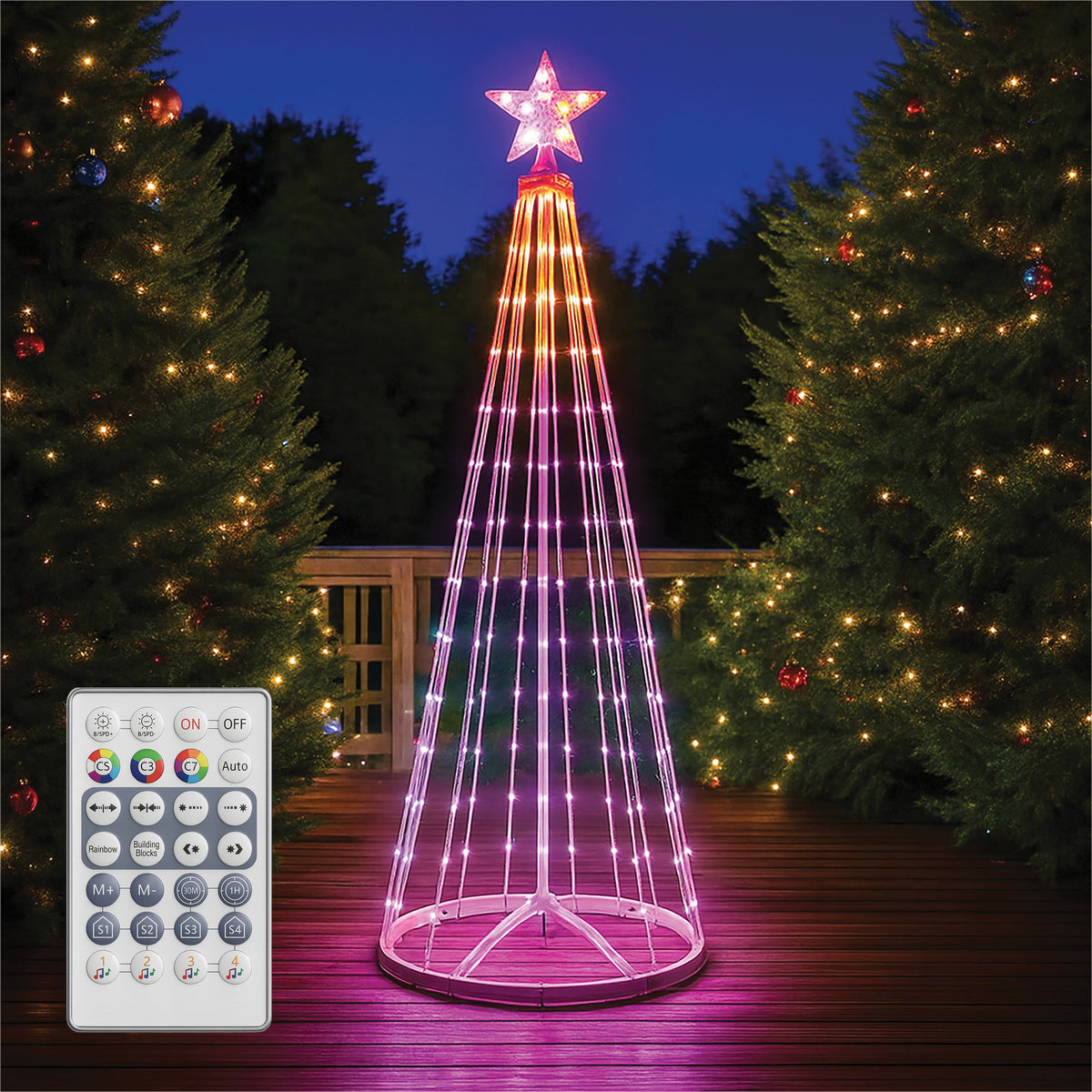 Rgb Led Tree With Remote & App Control | 1.2m | White