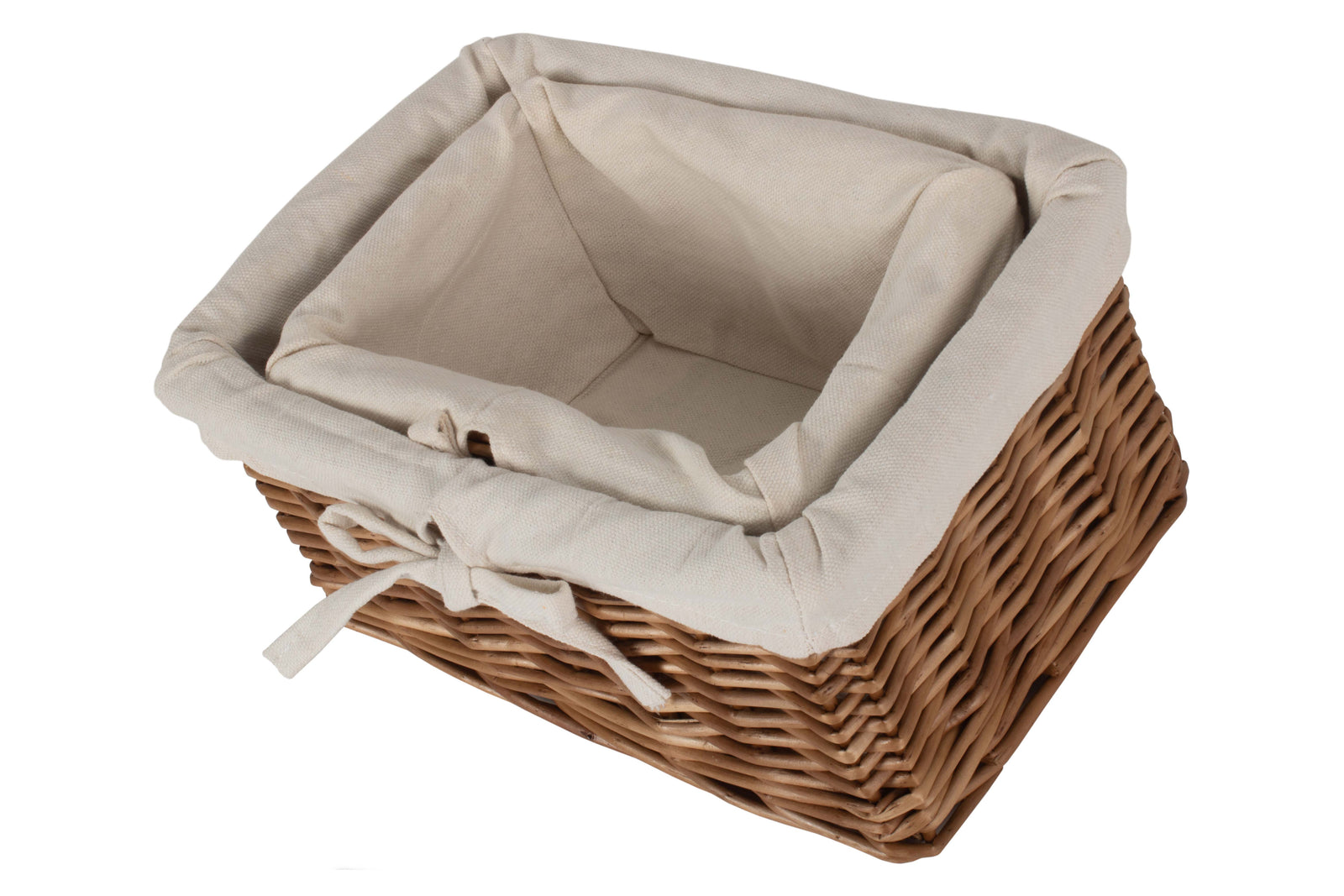Wicker Set Of 2 Autumn Double Steamed Willow Tray With Lining