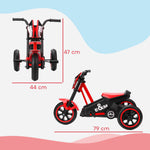 Kids Tricycle Baby Trike, 3 Wheel Toddler Balance Bike | Red