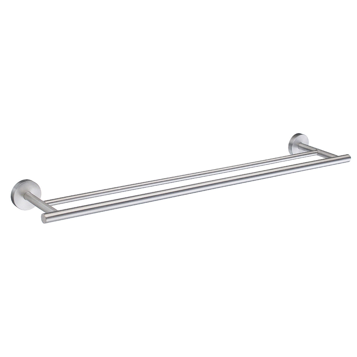 Towel Rail Wall Mounted Bathroom Storage Non Rust Brass | Double | Brushed Chrome