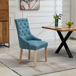 Set Of 2 Ravenna Fabric Dining Chairs | Teal
