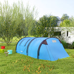2 Room Camping Family Tent For 3-4 Man, 3000mm Waterproof | Sky Blue