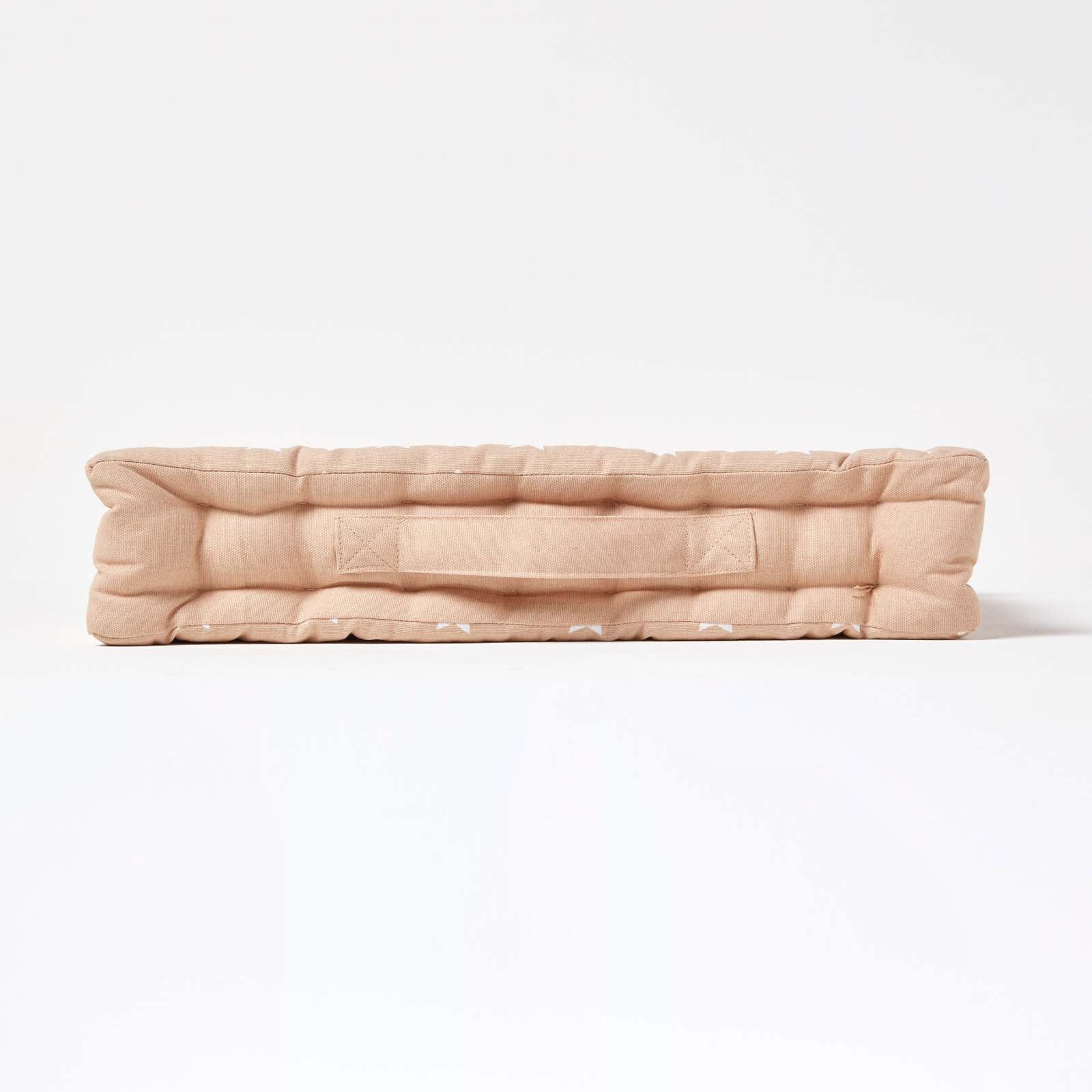Cotton Stars Floor Cushion | 40cm x 40cm | Beige