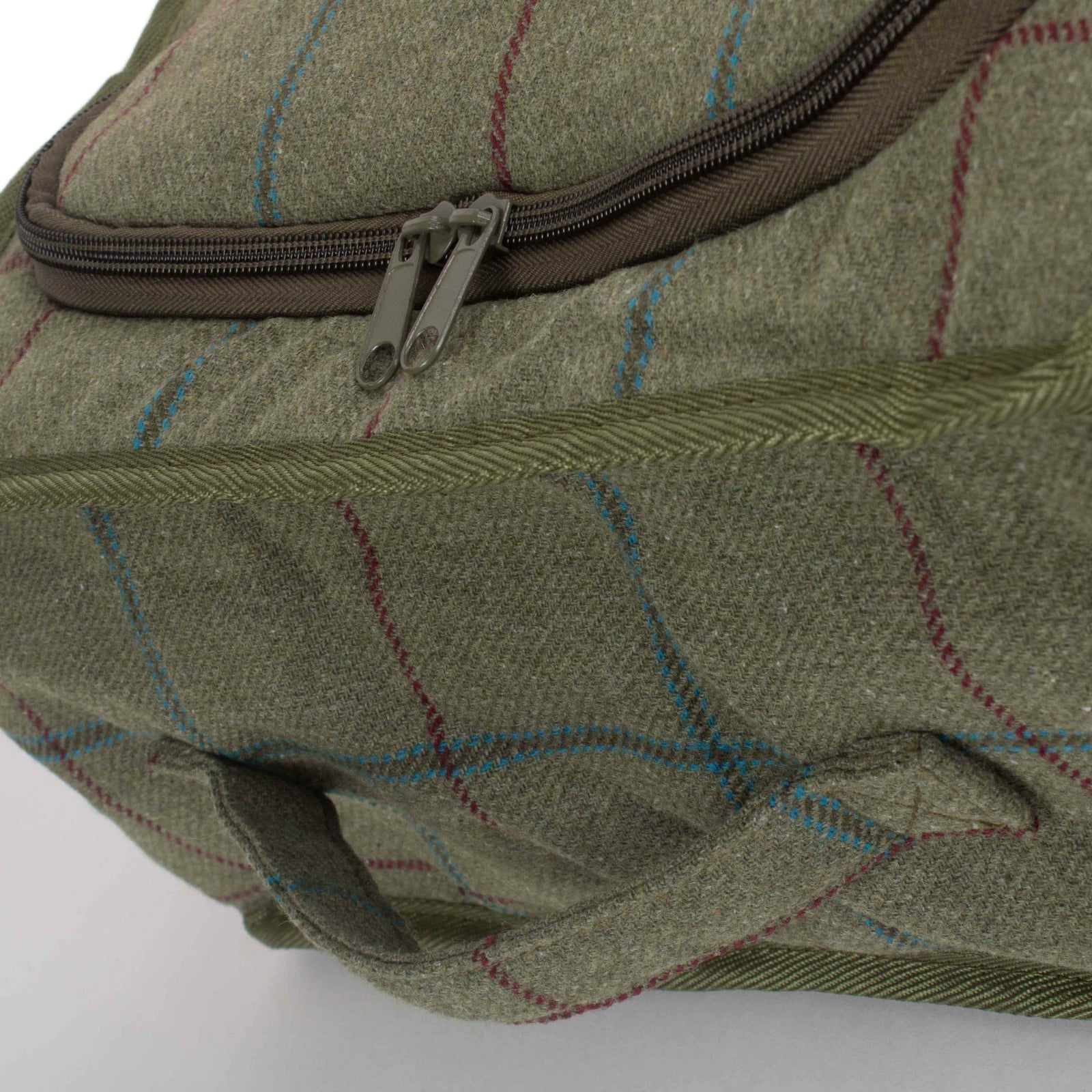 H092 Polyester Green Tweed Cooler Picnic Bag
