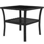 Black Pe Rattan Coffee Table
