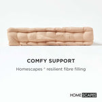 Cotton Plain Floor Cushion | 50cm x 50cm | Natural