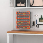 60 Drawers Parts Organizer, Wall Mount