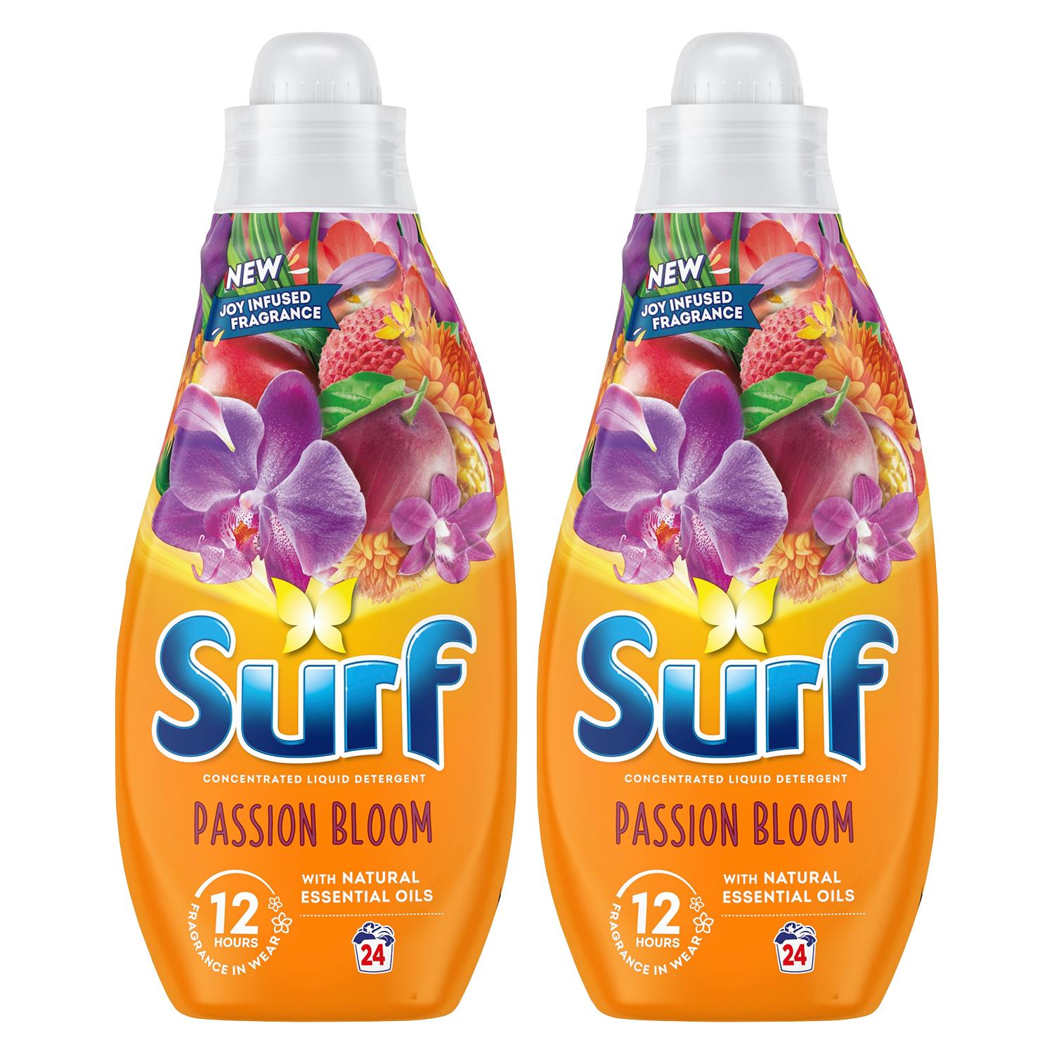 Laundry Washing Liquid Detergent Passion Bloom 1.30 Litre, 48 Washes, 2pk