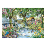 The House of Puzzles Kingfisher Cottage Big 500 Piece Jigsaw Puzzle