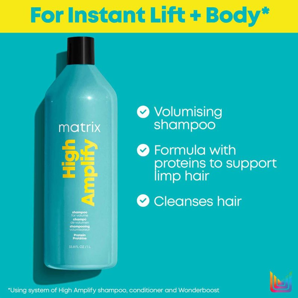 High Amplify Shampoo 1000ml & Conditioner 1000ml