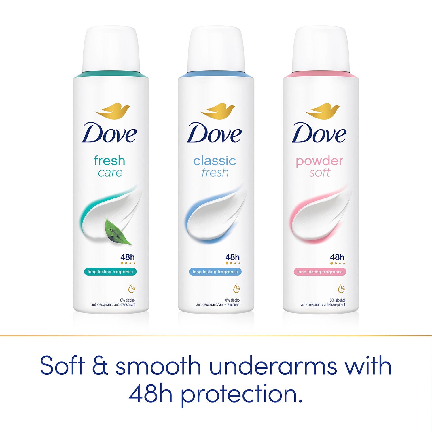Fresh Anti-perspirant With 48h Sweat Protection Deo For Women 200ml, 3 Pack